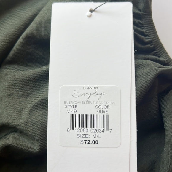 NWOT Blanqi Sleeveless Maternity Dress (M/L) - Picture 2 of 4